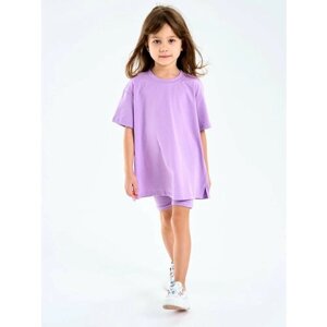 Комплект одежды Веселый Малыш, размер 122, фиолетовый