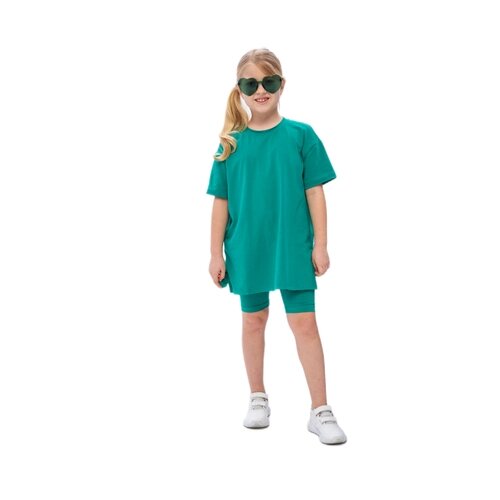 Комплект одежды Веселый Малыш, размер 134, зеленый