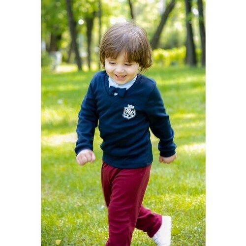 Комплект одежды Веселый Малыш, размер 92, бордовый, синий