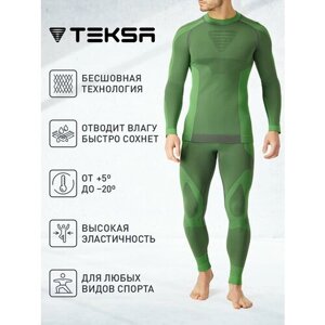 Комплект термобелья Teksa, размер 56;58, зеленый