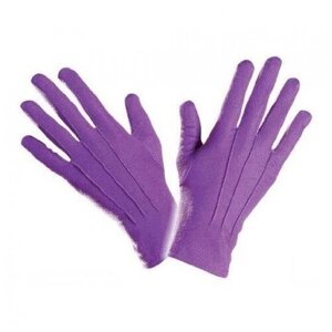 Короткие, фиолетовые перчатки (7813) взрослые