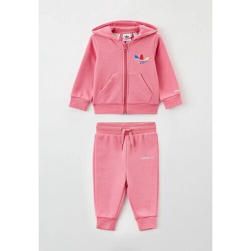 Костюм adidas, размер 104, розовый