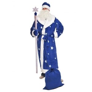 Костюм Деда Мороза (синий плюш) (1288) 56-58