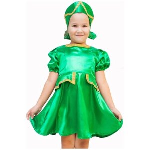 Костюм карнавальный плясовой Кадриль зелёный 5-7 лет (рост 122-134 см)