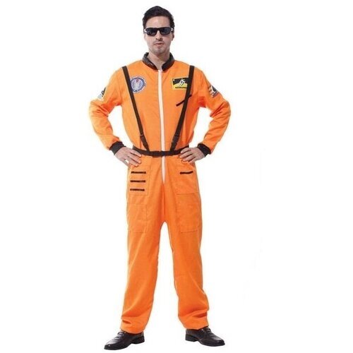 Костюм космонавта мужской, цвет оранжевый M