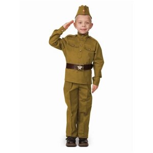 Костюм солдата хлопок 100%8008-3), размер 104, цвет мультиколор, бренд Батик