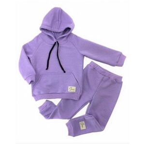 Костюм Стеша детский, худи и брюки, размер 30 (104-110), фиолетовый