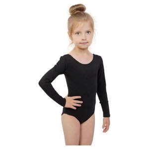 Купальник Grace Dance, размер Купальник гимнастический Grace Dance, с длинным рукавом, р. 44, цвет чёрный, черный