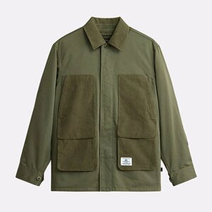 Куртка ALPHA INDUSTRIES Corduroy Panel Jacket, размер S, зеленый