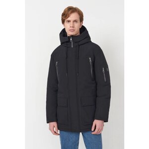 Куртка Baon, демисезон/зима, силуэт прямой, размер M, черный