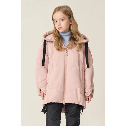 Куртка Baon, демисезон/зима укороченная, размер 122, розовый