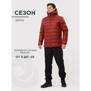 Куртка CosmoTex зимняя, силуэт свободный, ветрозащитная, размер 48-50 170-176, бордовый