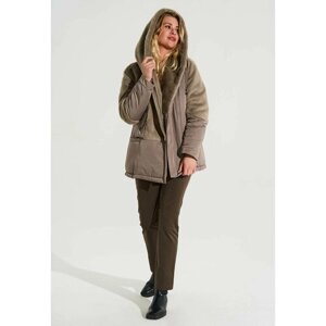 Куртка D'IMMA fashion studio Джойс, размер 56, коричневый