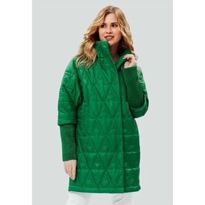 Куртка D'IMMA fashion studio Молли, размер 60, зеленый