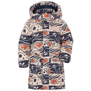 Куртка Didriksons, демисезон/зима, удлиненная, размер 140, мультиколор