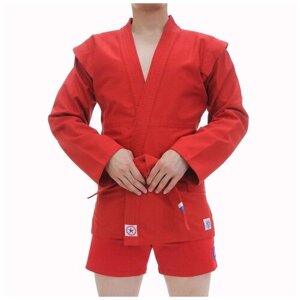 Куртка для самбо Крепыш Я, размер 40, красный
