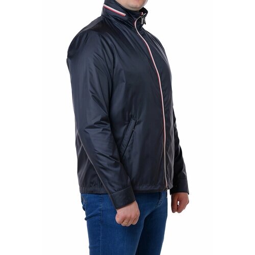 Куртка Formenti, силуэт свободный, ветрозащитная, водонепроницаемая, капюшон, размер 50 L, синий