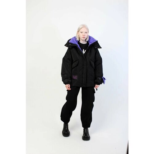 Куртка RiONA, размер 170/76, черный, фиолетовый