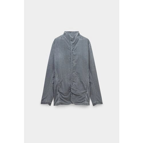 Куртка-рубашка Ermi, демисезон/лето, силуэт прямой, размер L, серый