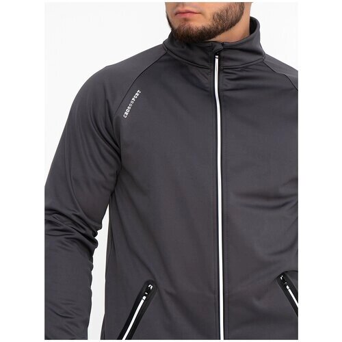 Куртка спортивная мужская Cross sport Тмс-044 (56, Серый)