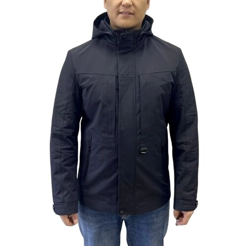 Куртка YIERMAN демисезонная, силуэт прямой, капюшон, ультралегкая, карманы, ветрозащитная, утепленная, съемный капюшон, подкладка, воздухопроницаемая, водонепроницаемая, внутренний карман, размер 58, черный