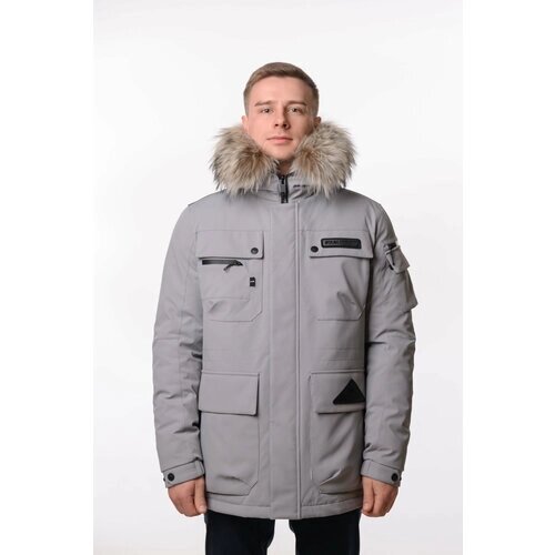 Куртка YIERMAN, размер 56, серый