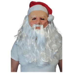 Латексная маска Дед Мороз (Санта 1) , карнавальная, новогодняя, на рождество, на праздник , селфи