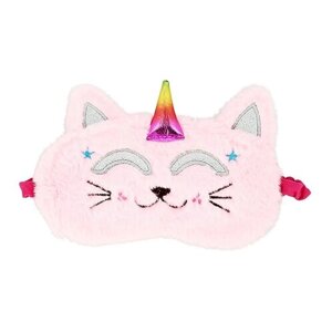 Маска для сна MISS PINKY мягкая (Котик розовый)