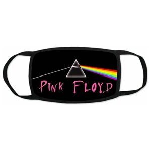 Маска защитная на лицо Pink Floyd, Пинк Флойд №3, Взрослые 20 на 12,5 см