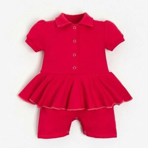 Minaku Боди-платье детское MINAKU, размер 62-68, фуксия, розовый