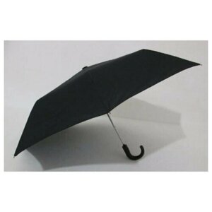 Мини-зонт автомат, 3 сложения, черный