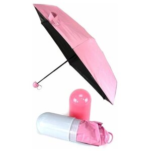 Мини-зонт автомат, розовый