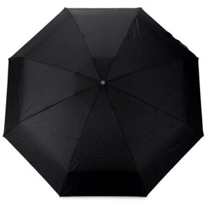 Мини-зонт Dolphin, механика, 3 сложения, купол 94 см., 8 спиц, чехол в комплекте, черный
