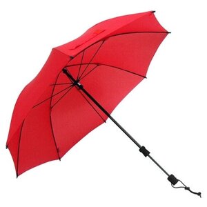 Мини-зонт Euroschirm, механика, 8 спиц, красный