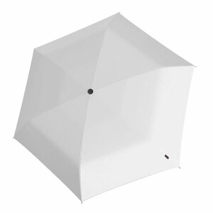 Мини-зонт Knirps, механика, 3 сложения, купол 90 см., 6 спиц, система «антиветер», чехол в комплекте, белый