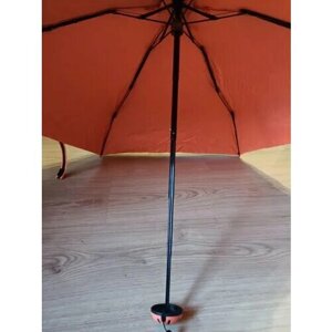 Мини-зонт механика, 3 сложения, купол 90 см., система «антиветер», оранжевый