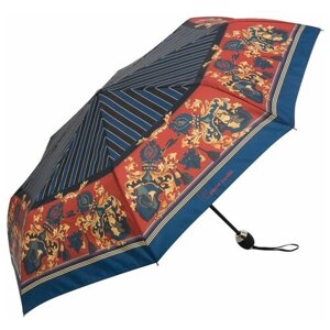 Мини-зонт Pierre Cardin, купол 96 см., 8 спиц, система «антиветер», для женщин, синий