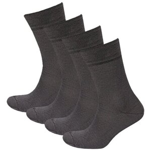 Мужские носки STATUS, 4 пары, классические, размер 27, серый