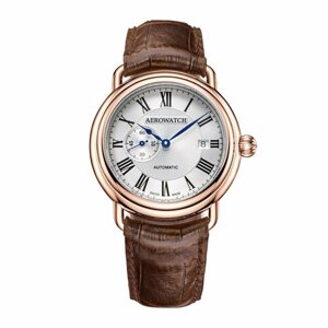 Наручные часы AEROWATCH Swiss Made Часы наручные мужские Aerowatch 1942 76983 RO01, золотой