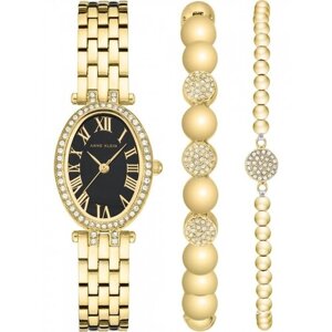 Наручные часы ANNE KLEIN Box Set Наручные часы Anne Klein 3970GBST с гарантией, золотой, черный