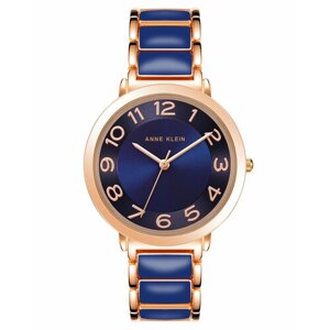 Наручные часы ANNE KLEIN женские 3920NVRG, Кварцевые, синий, розовый