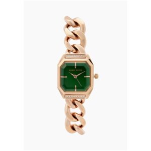 Наручные часы ANNE KLEIN Женские американские наручные часы Anne Klein 4002GNRG с гарантией, золотой, зеленый