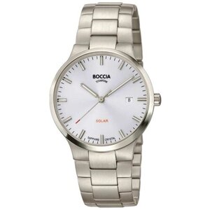 Наручные часы BOCCIA Circle-Oval Титановые наручные часы Boccia Titanium 3652-01, серебряный, белый