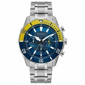 Наручные часы BULOVA Часы Bulova 98A245, серебряный, синий