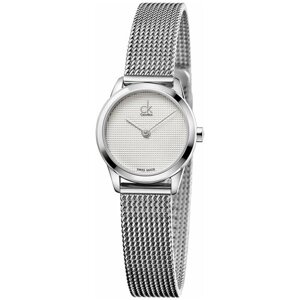 Наручные часы CALVIN KLEIN Minimal K3M231.2Y, белый, серебряный