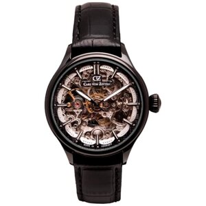 Наручные часы Carl von Zeyten Skeleton CVZ0072BBKS, черный, мультиколор
