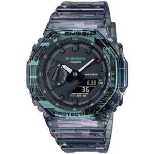 Наручные часы CASIO Casio G-Shock GA-2100NN-1A, синий, мультиколор