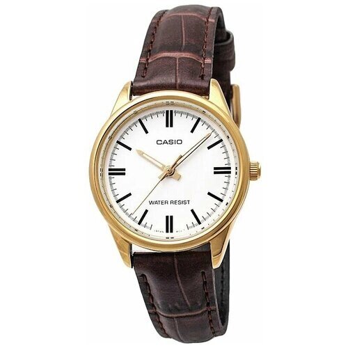 Наручные часы CASIO Collection Collection LTP-V005GL-7AUDF, белый, золотой