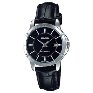 Наручные часы CASIO Collection LTP-V004L-1A, черный, серебряный