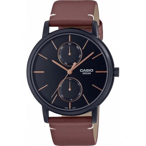 Наручные часы CASIO Collection MTP-B310BL-5AVEF, коричневый, черный